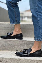Women’s Bow Detail Textured Loafers