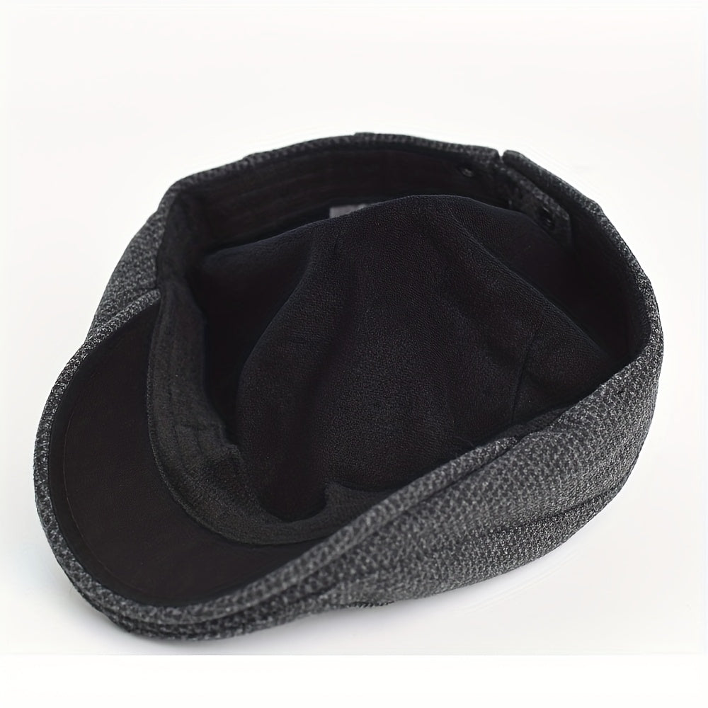 Tekstureret flatcap til mænd