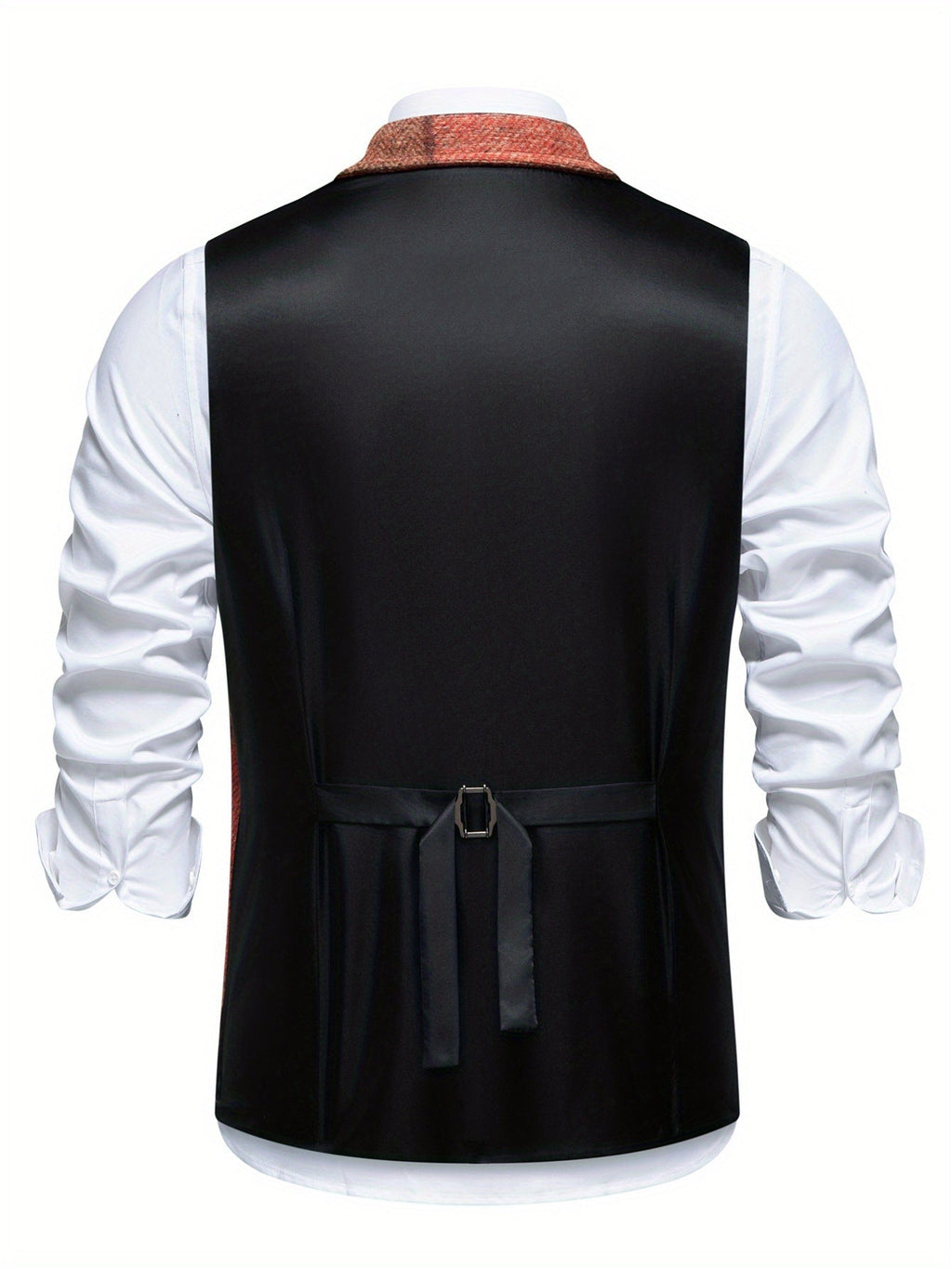 Gilet sartoriale patchwork da uomo
