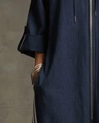 Damen-Jumpsuit mit Reißverschluss vorne und lockerem Jogger-Stil