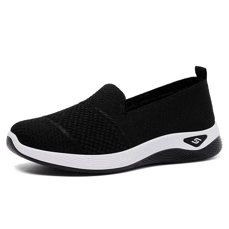 Damen-Strickschuhe zum Hineinschlüpfen fürs Gehen