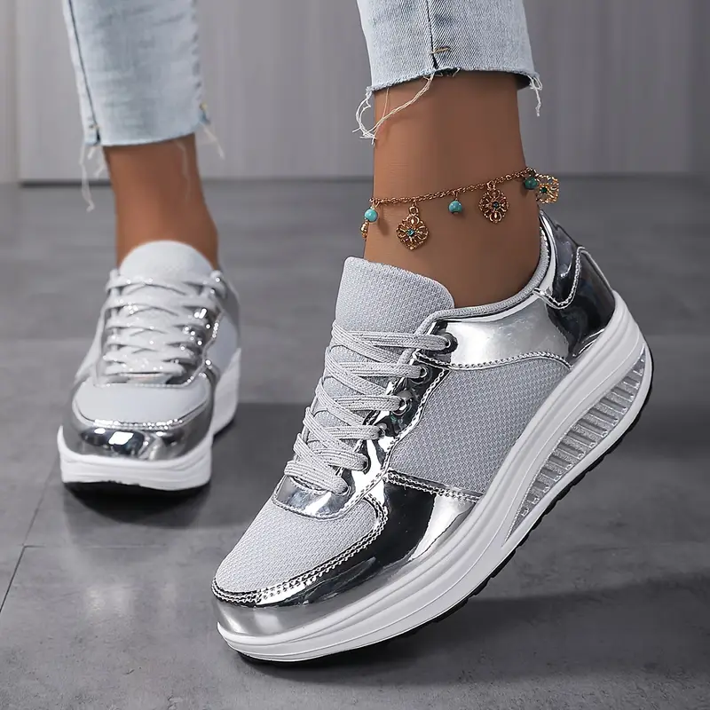 Women's Lightweight Platform Walking Sneakers