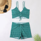 Trendy Dames Tankini Set met Print en Flatterende Pasvorm