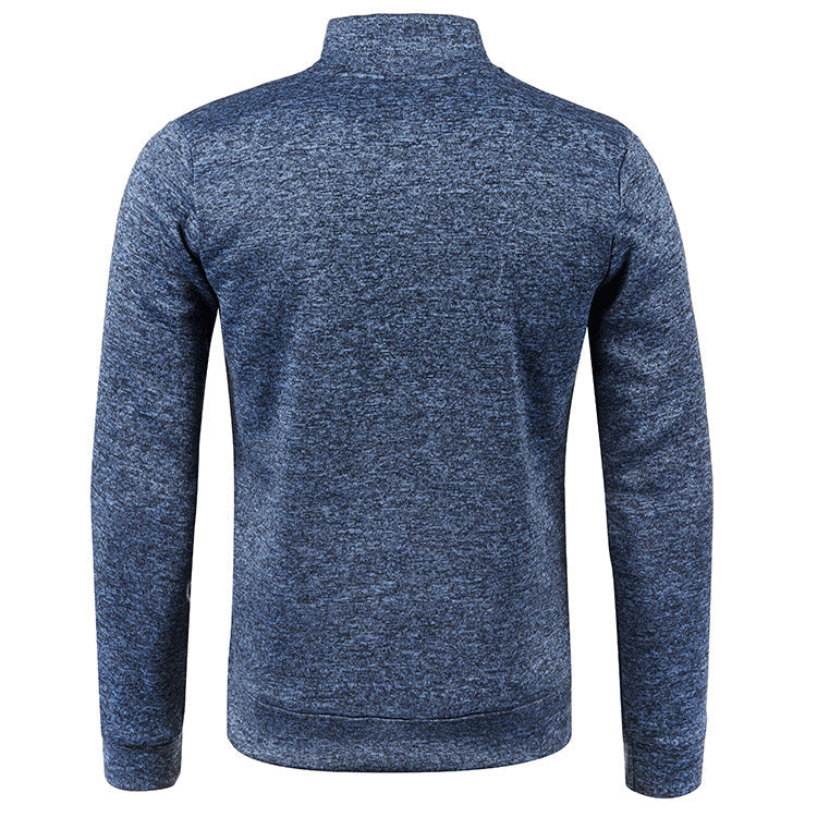 Herrenjacke mit durchgehendem Reißverschluss und Stehkragen
