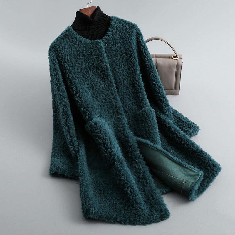 Women's Faux Fur Teddy Longline Coat