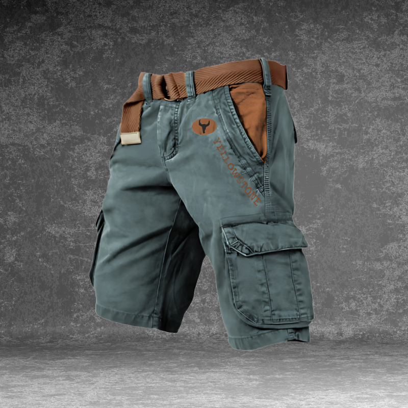 Men's Cargo Shorts with Utility Pockets and Relaxed Outdoor Fit