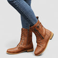 Women's Lace-Up Side-Zip Ankle Boots