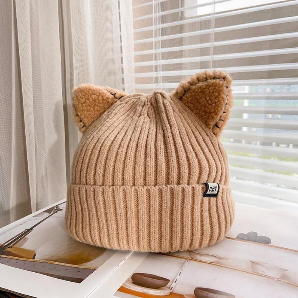 Bonnet pour femme à oreilles de chat