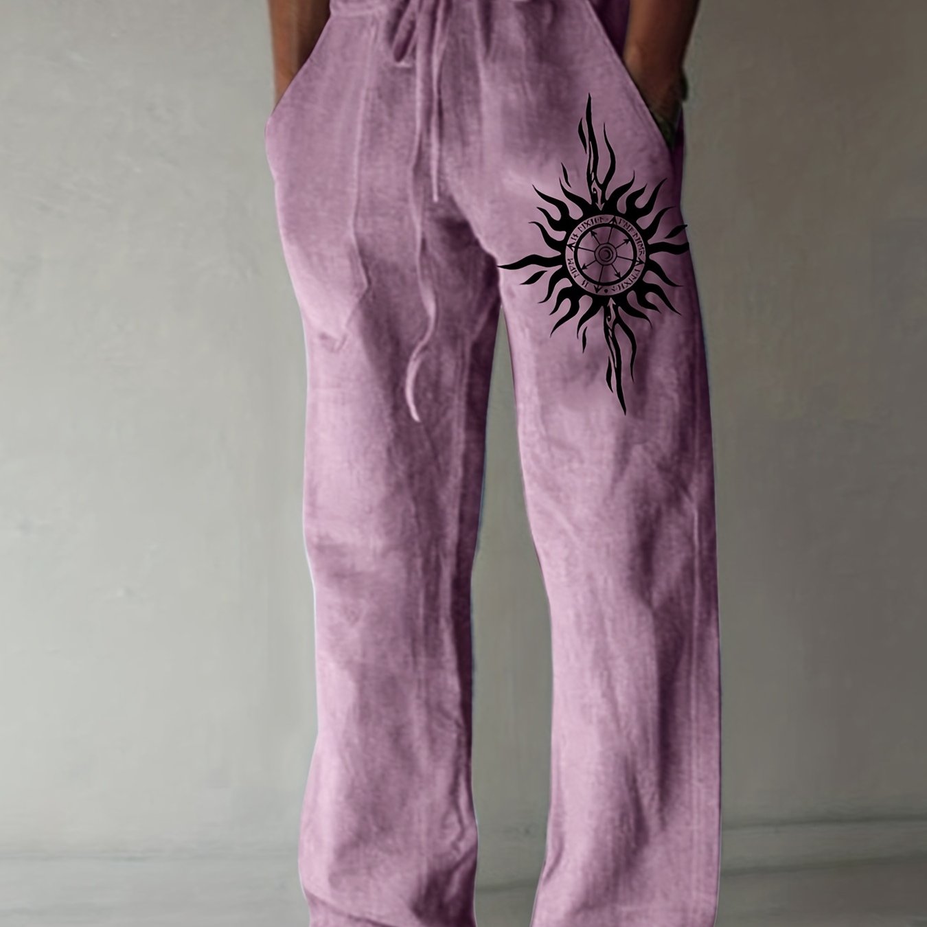 Herren-Relaxhose mit Grafik und Kordelzug