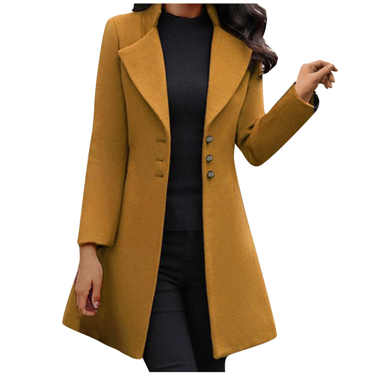 Women's Double-Breasted Tailored Longline Coat