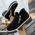 Women’s Side Zip Platform Ankle Boots