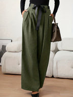 Women’s High Waist Pleated Wide Leg Pants