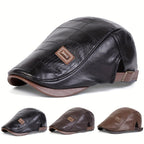 Gorra plana clásica texturizada para hombre
