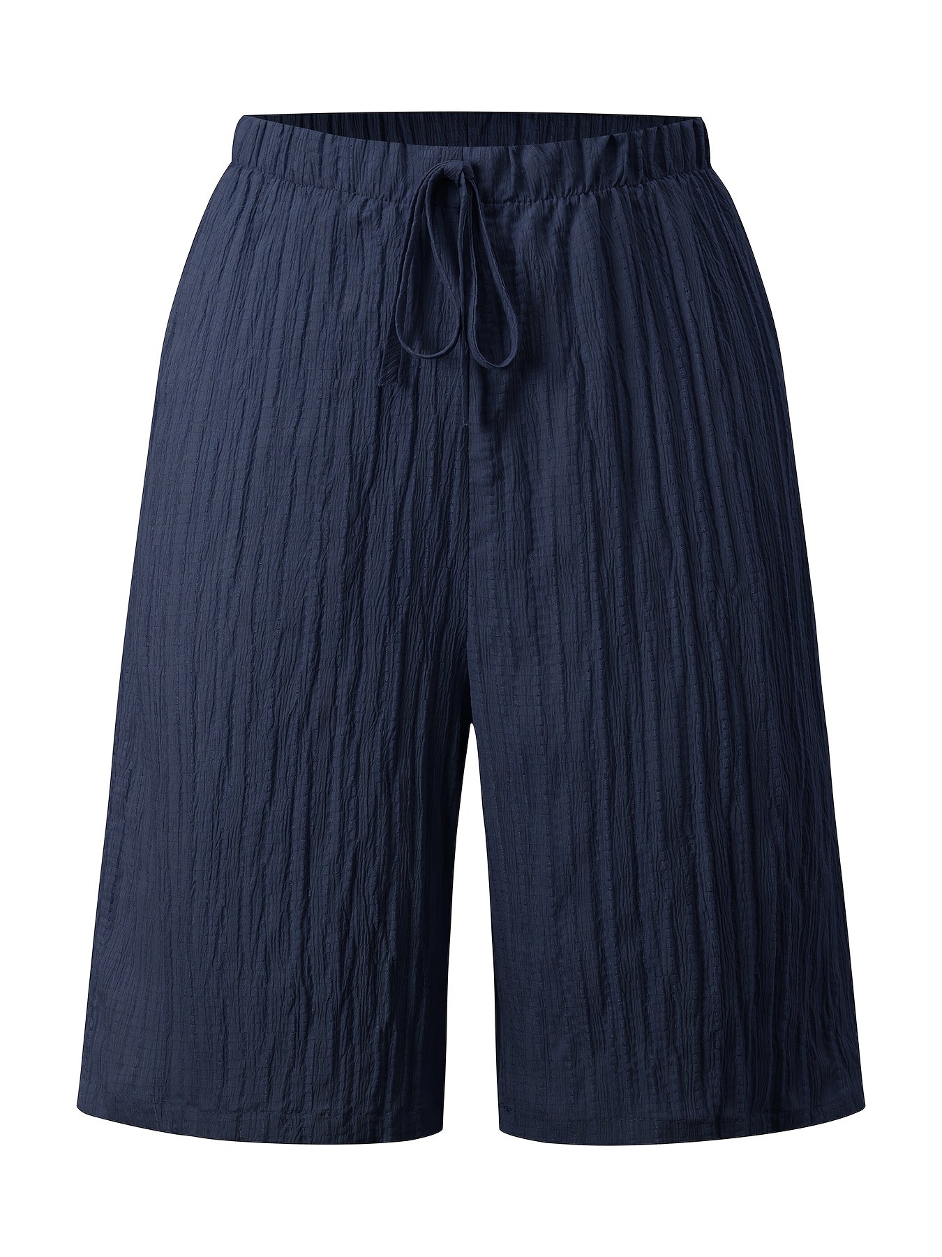 Damen Bermudashorts mit weitem Bein und lockerem Tunnelzug