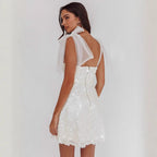 Damen Pailletten-Minikleid mit figurbetonter Silhouette und elegantem Party-Design