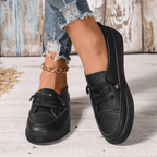 Damen Klassische Schnür-Sneaker mit niedrigem Schaft