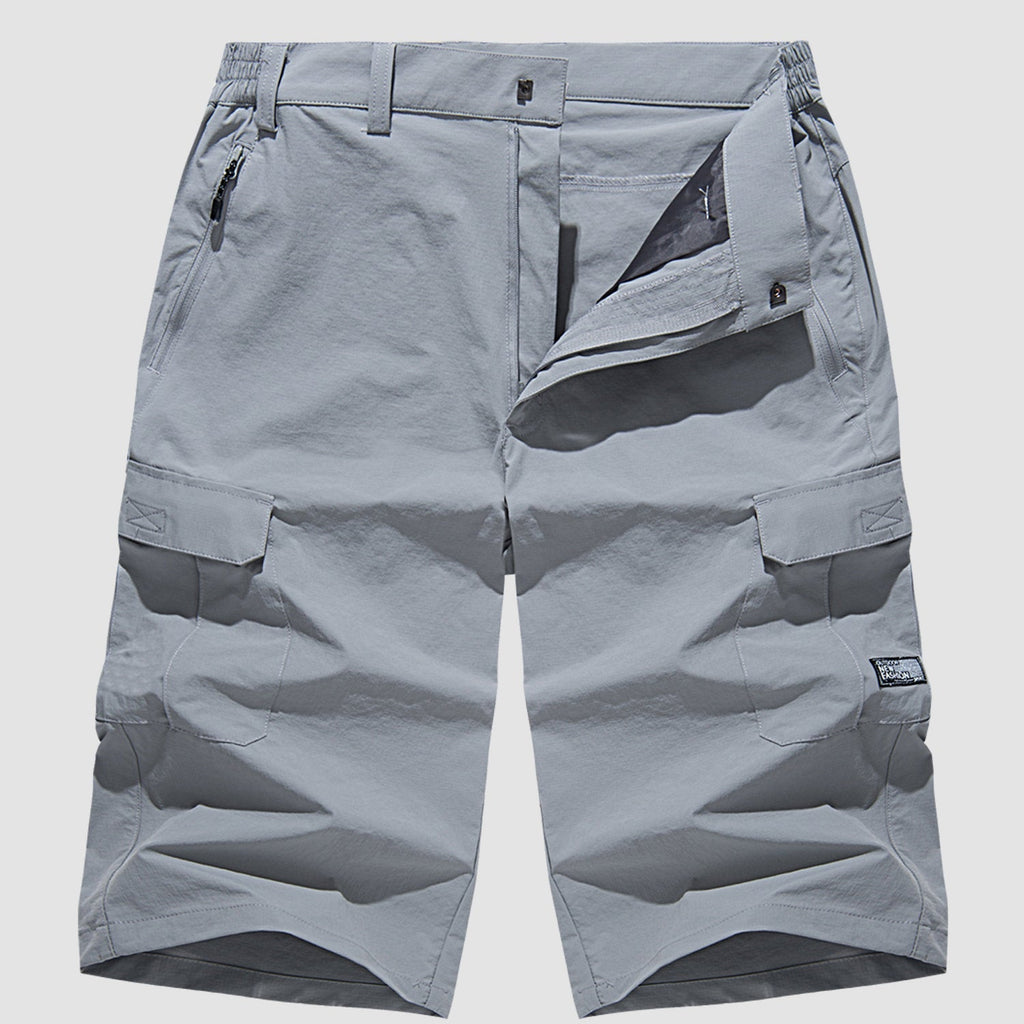 Men’s Quick-Dry Cargo Shorts with Multi-Pocket Outdoor Design