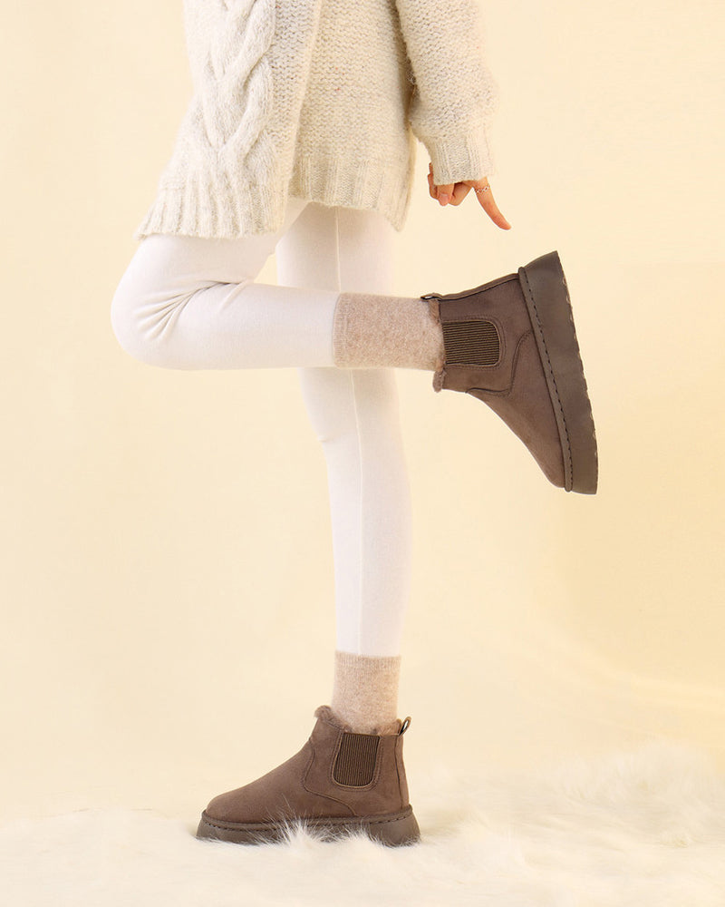 Women’s Faux Fur Lined Platform Chelsea Boots