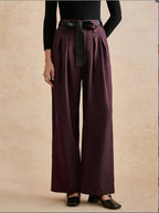 Women’s High Waist Pleated Wide Leg Pants
