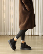 Women’s Faux Fur Lined Platform Chelsea Boots