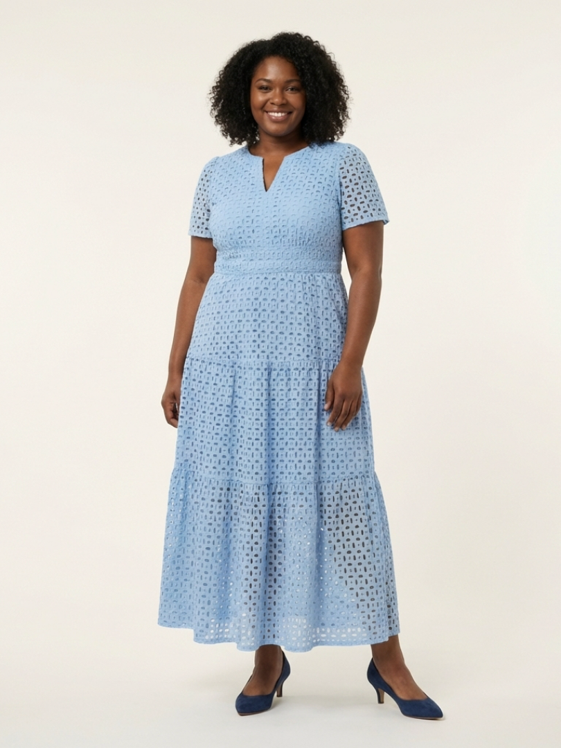 Women's Broderie Maxi Dress