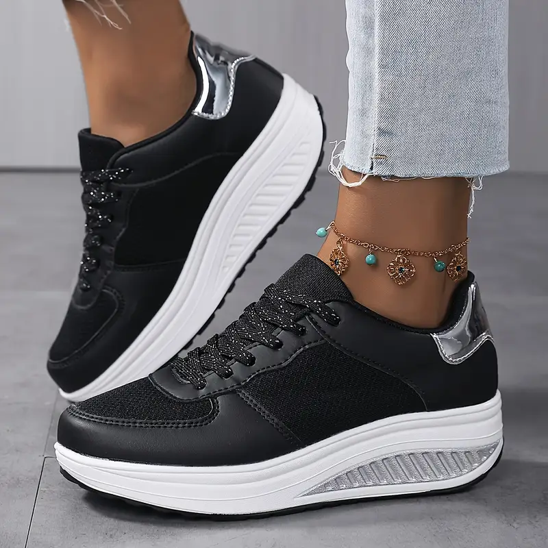 Damskie lekkie sneakersy na platformie do chodzenia