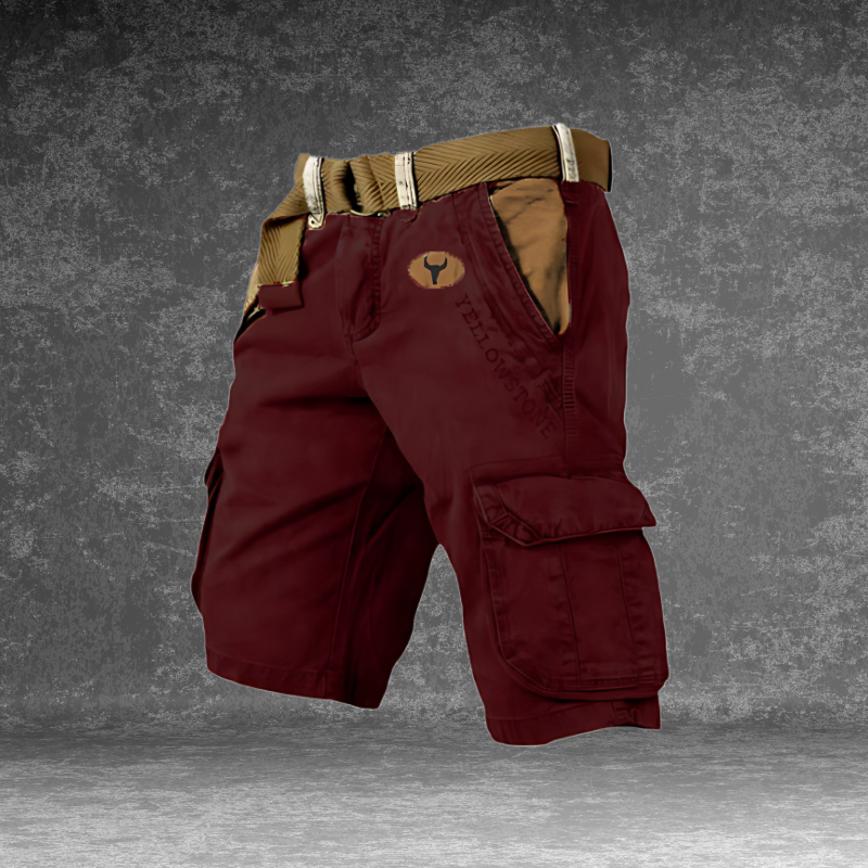 Men's Cargo Shorts with Utility Pockets and Relaxed Outdoor Fit