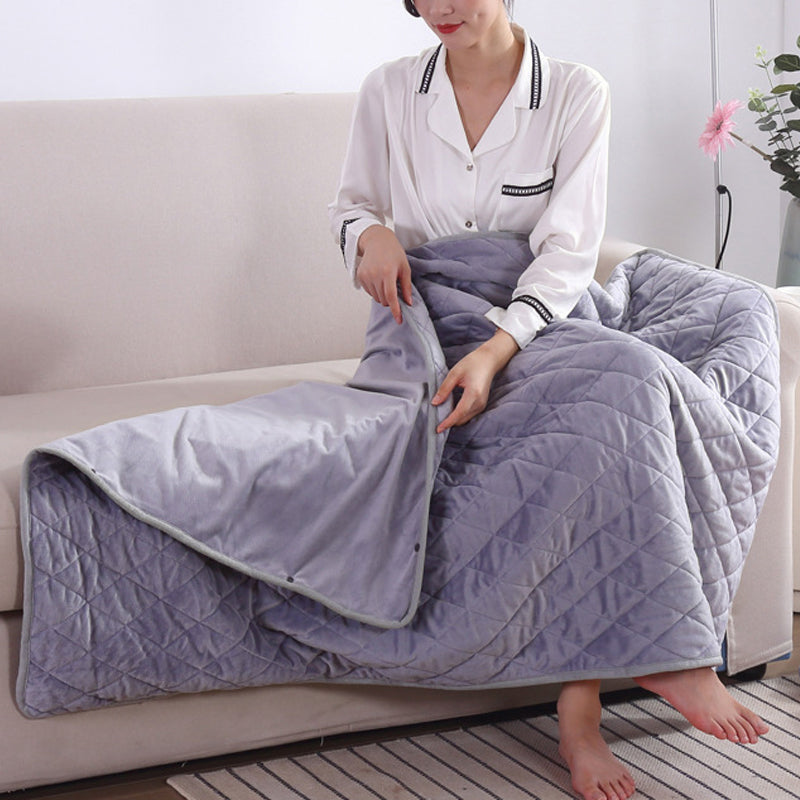 Vatteret tæppe med ærmer og fodlommer