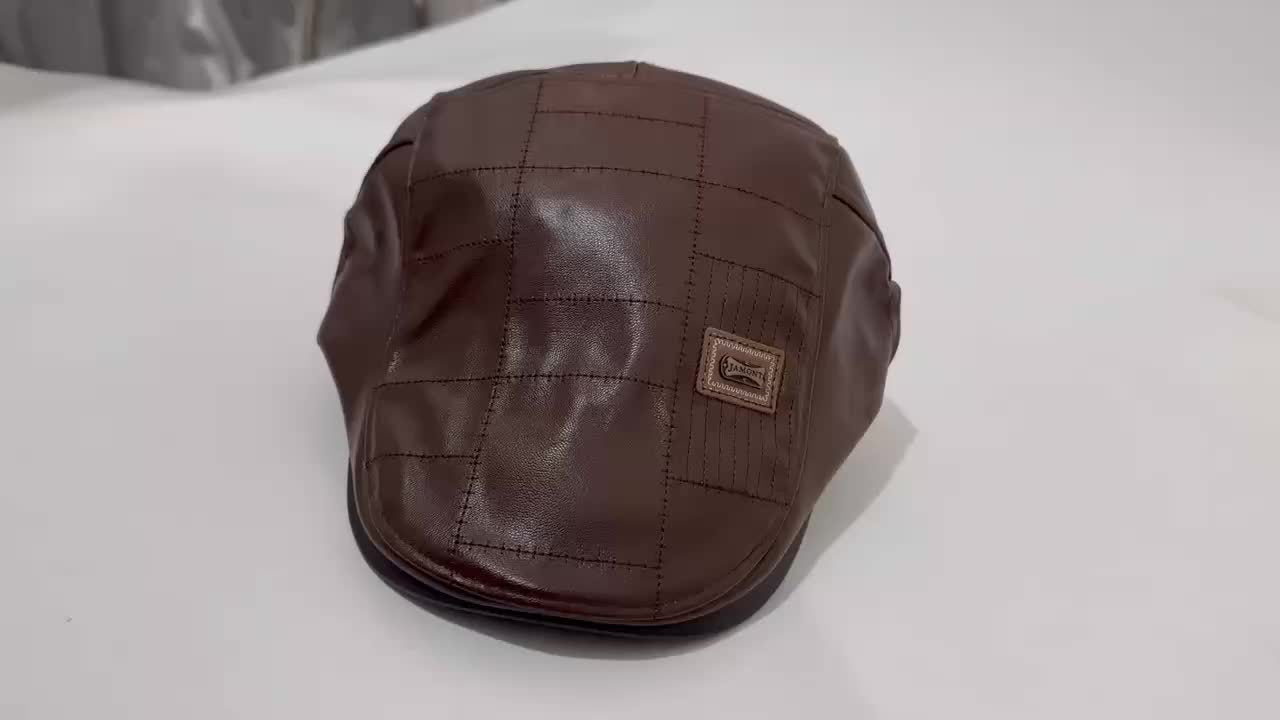 Gorra plana clásica texturizada para hombre