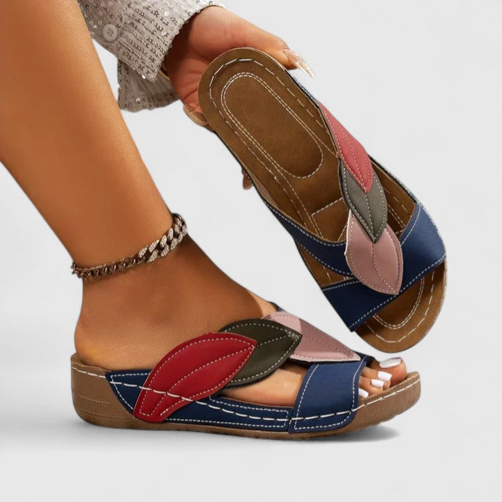 Women's Leaf Strap Comfort Sandals