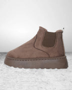 Women’s Faux Fur Lined Platform Chelsea Boots