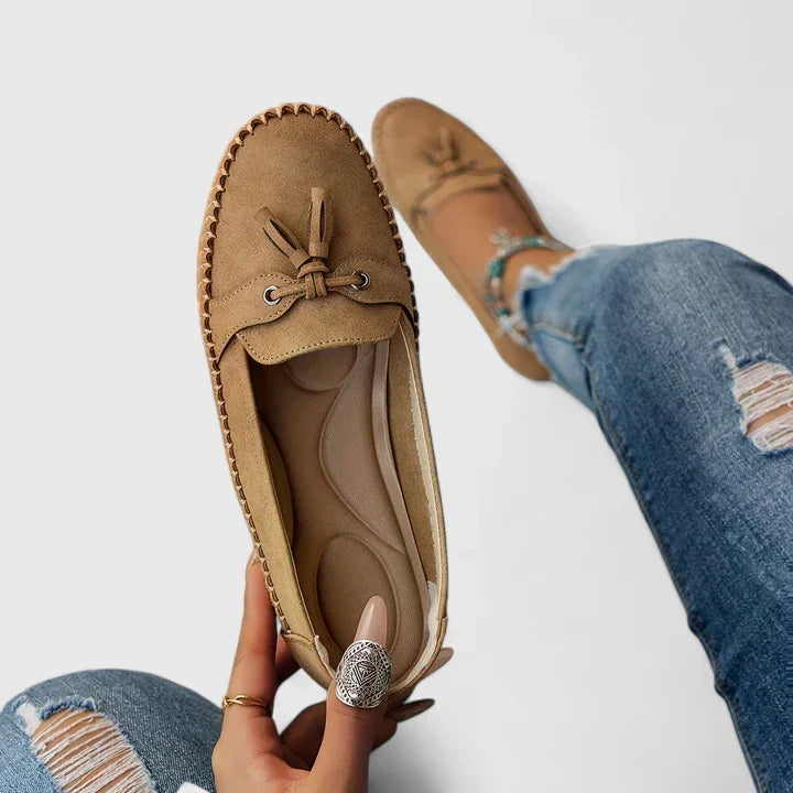 Damen-Casual-Loafer mit Quastendetail