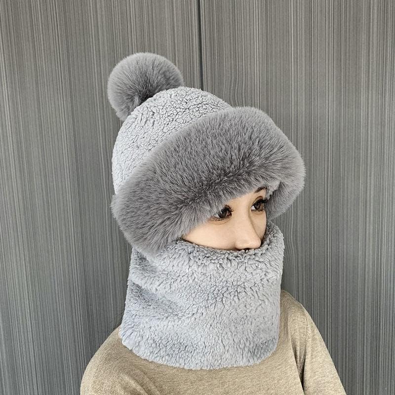 Ensemble de bonnets d’hiver douillets pour femme