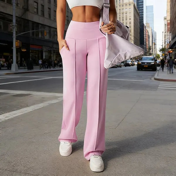 Women's High-Waisted Wide-Leg Trousers