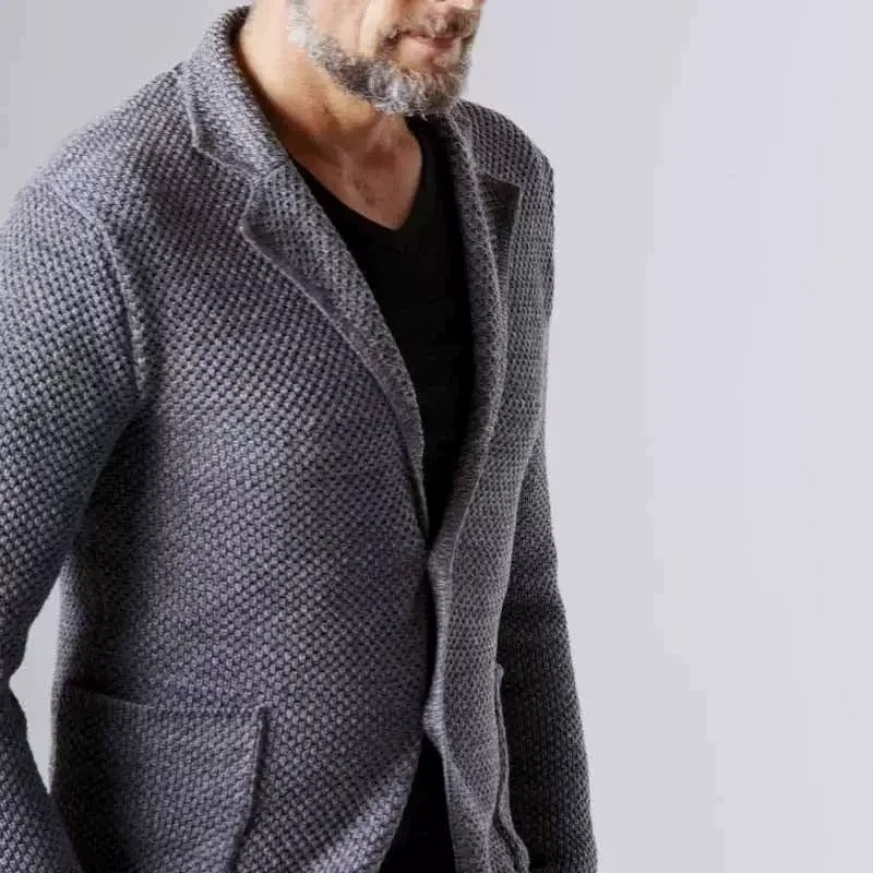 Blazer homme en maille texturée