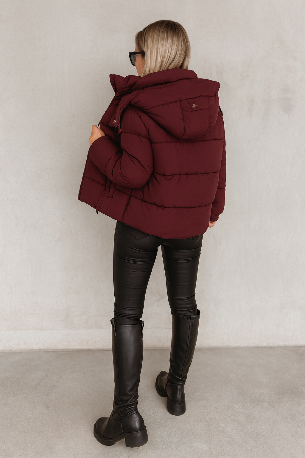 Damen-Winterjacke mit Kapuze und Stepppolsterung