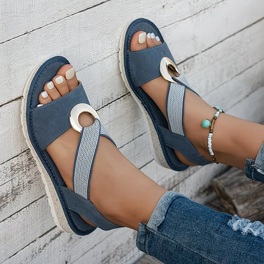 Women's Comfort Slingback Wedge Sandals