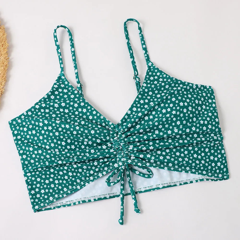 Trendy Dames Tankini Set met Print en Flatterende Pasvorm