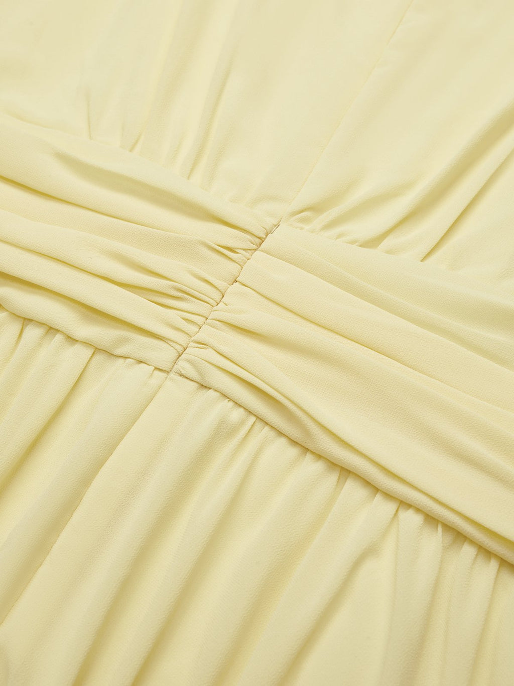 Ärmelloses Chiffon-Maxikleid für Damen mit geraffter Taille und fließendem Saum
