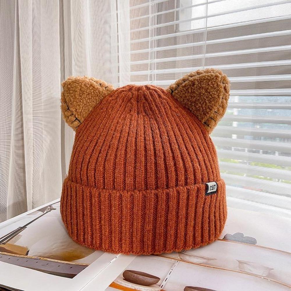 Bonnet pour femme à oreilles de chat