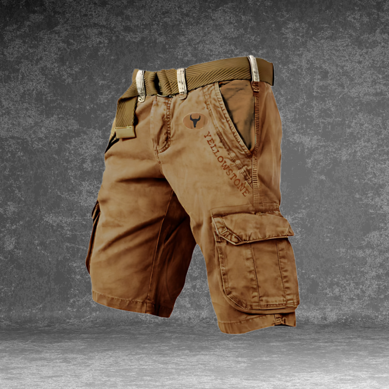 Men's Cargo Shorts with Utility Pockets and Relaxed Outdoor Fit