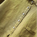 Camicia tunica da donna dalla vestibilità comoda con mezza abbottonatura a bottoni