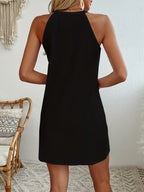 Women's Sleeveless Eyelet Mini Dress