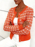 Women’s Textured Button-Front Cardigan