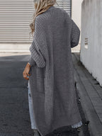 Women’s Longline Open-Front Knit Cardigan