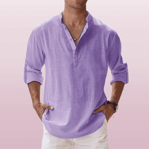 Lightweight Linen Shirt with Relaxed Fit for Comfortable Everyday Wear