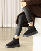 Women’s Faux Fur Lined Platform Chelsea Boots