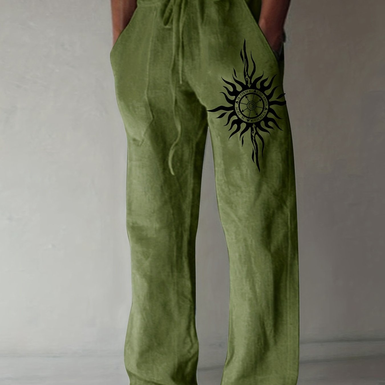 Herren-Relaxhose mit Grafik und Kordelzug