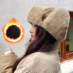 Women’s Faux Fur Trim Winter Trapper Hat