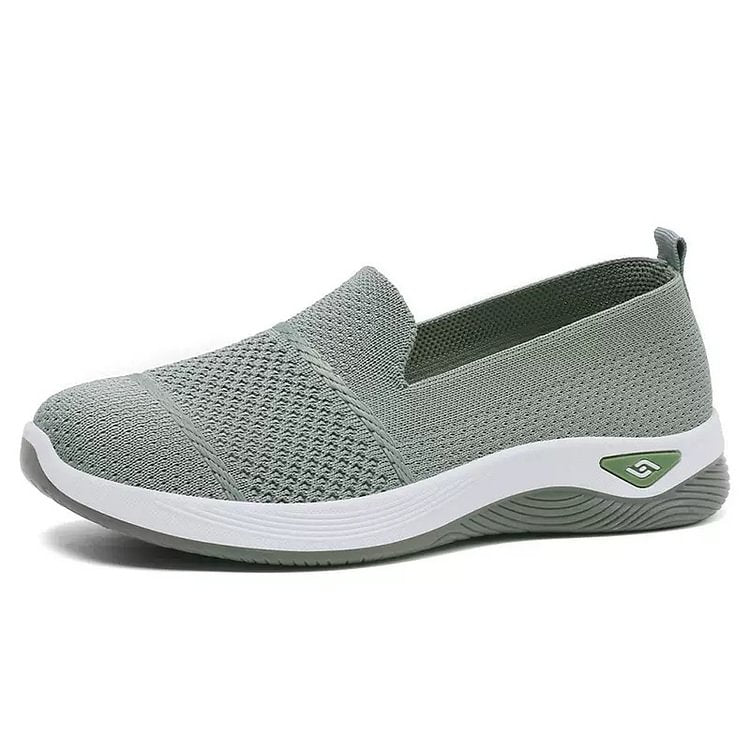 Damen-Strickschuhe zum Hineinschlüpfen fürs Gehen
